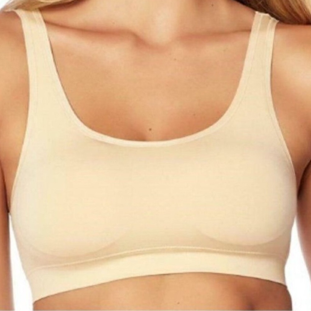 New! Yummie - Tanya Nude Scoop Seamless Bra With‎ Removable Cups 1X/2X